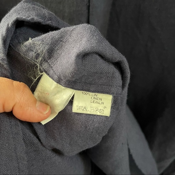 Men’s Cyrillus 100% linen button up - Picture 4 of 4